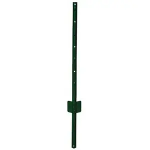 212 MAIN 4 ft. Light Duty U-Style Green Steel Fence Post, Steel Post