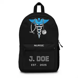 Personalized Nurse Backpack with Medical Design, Nurse Gift, Nursing School Bag, Healthcare Student, Custom Name Schoolpack