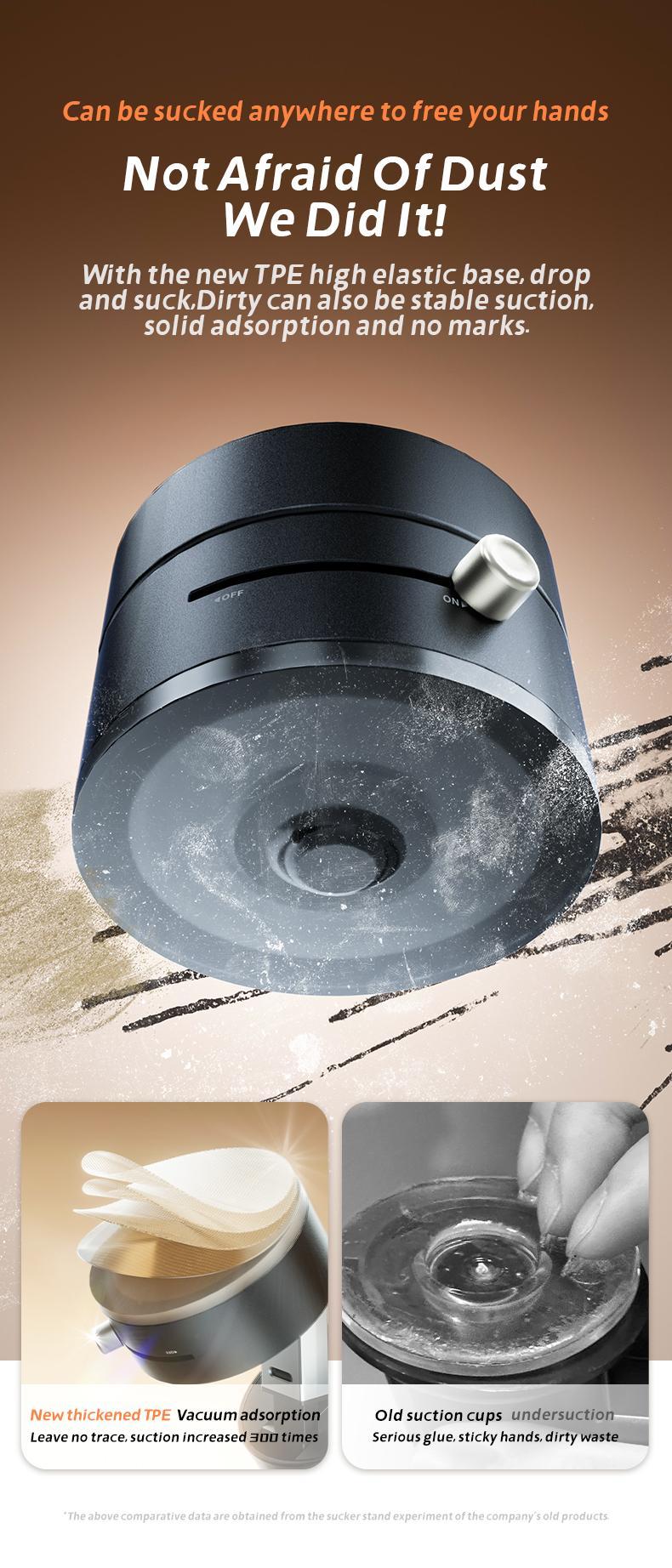 Multifunctional Strong Magnetic Vacuum Magnetic Mobile Phone Holder - Strong Magnet, Foldable, Portable, Multi-Scene Use