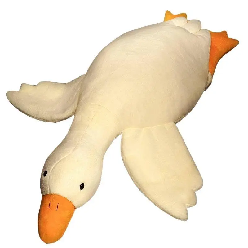 Cute Goose Plush Pillow Creative Animal Design Stuffed Toy Kids Gift Summer Vibes Outdoor Companion for Girls Boys Birthday Gift