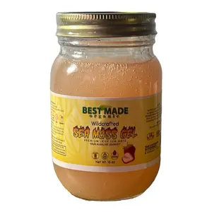 Sweet Strawberry Sea Moss Gel with Agave - Nutrient-Rich Supplement for Fitness and Health - Snack, Dessert