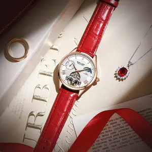 Women’s Moon Phase Automatic Mechanical Watch, Openwork Movement, Water Resistant, Luminous Display, Premium Luxury Style — Ideal Gift for Girlfriend, Wife, or Mother; Birthday Gift, Valentine’s Day Gift, Mother’s Day Gift — Top Choice - 462