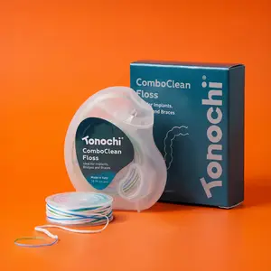 ComboClean Floss • 2-in-1 Threader Tip • 2-Pack (14 m / 15 yd each)