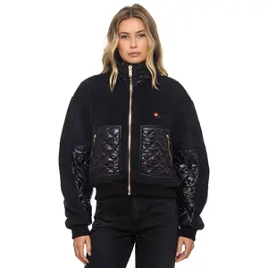 TEDDY FULL ZIP JACKET - BLACK
