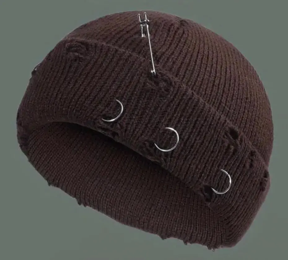 Distressed Satin Lined Fishermen Beanie
