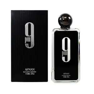 Afnan 9 PM 3.4 Oz EDP for Men - Seductive & Dynamic Fragrance with Fruity Floral & Warm Vanilla Notes - Ideal for Evening Wear & Special Occasions
