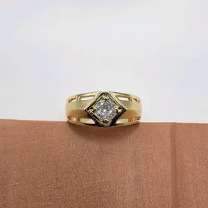 Elegant Clear Stone Rings Laminated Gold Finish Sizes 7, 9, 10, 11, 9mm Top 4.5mm Bottom Sparkling Gift Choice for Any Occasion