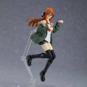 SQUISHVERSE Persona 5 Figma434# Sakura Futaba Movable Figure Face-changing Model Boxed Figure Anime Design