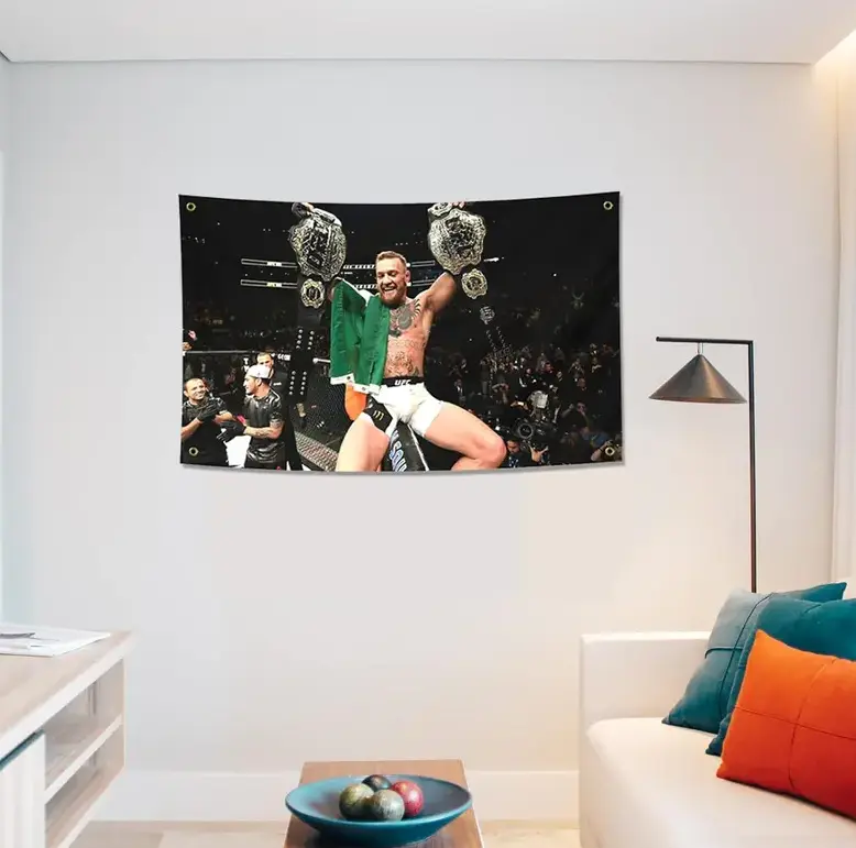 Conor McGregor Boxing Funny Poster Tapestry, Wall Decor