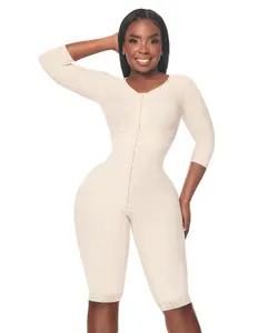 Post-Ope Shapewear - Medium Compression Faja with Bra & Central Hooks for Recovery & Comfort (C-018)