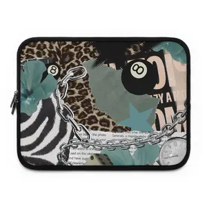 Teal Trendy Laptop Sleeve for Creatives