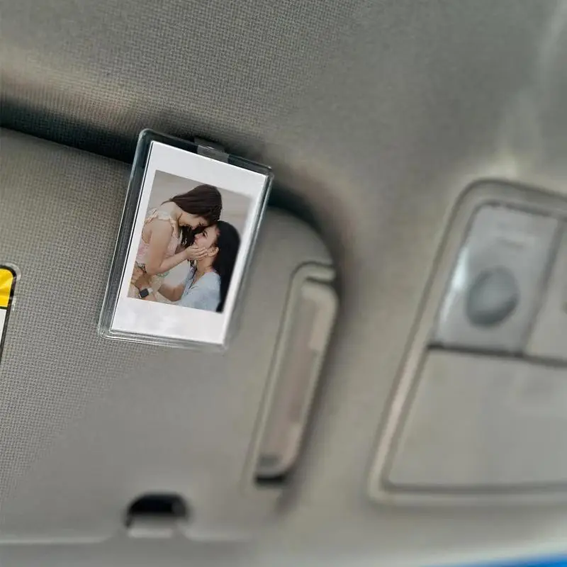 DIY Photo Car Sun Visor Clip, Car Sun Visor Decoration, Unique Photo Car Accessories for Display Memory in a Great Way, Men Gifts, for Vehicle