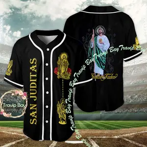 Camisas De San Juditas Tadeo Jersey, Sanjuditas Baseball Jersey, Gift Mexcico Jersey for Men and Women, Baseball Jersey Style
