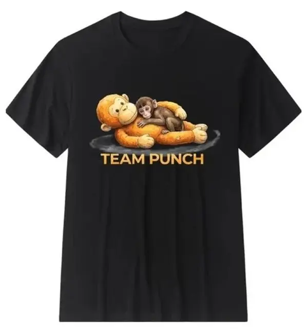Cute Monkey Team Punch Graphic T-Shirt - Funny Animal Lover Tee