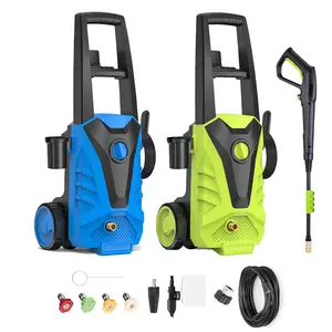 Electric Pressure Washer, 2.0 GPM High Power Cleaner with Foam Cannon & 5 Quick-Connect Nozzles, Corded Portable Washer for Decks, Patios, Fences