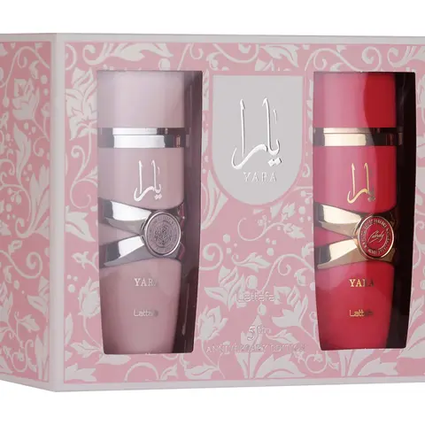 Lattafa Yara 5th Anniversary Edition - 100ML 2 Pcs Gift Set - Yara And Candy Eau De Parfum For  Women