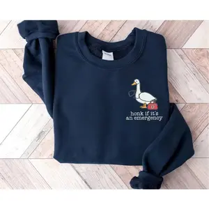 Silly Goose Nurse Crewneck, Emergency Nurse Sweatshirt, EMT Gifts, ER Nurse Sweater, Medical Technician Shirt