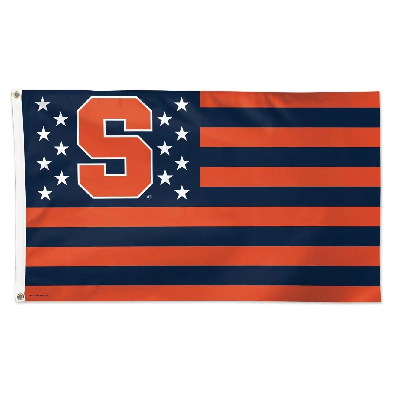 Syracuse Orange WinCraft 3' x 5' Single-Sided Deluxe Patriotic Stars & Stripes Flag 295