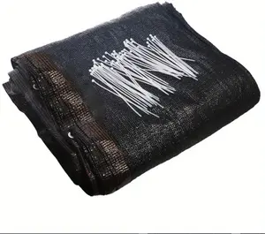 6' x 50' Black Fence Windscreen Privacy Screen Shade Cover Fabric Mesh Garden