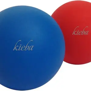 Massage Lacrosse Balls for Myofascial Release, Trigger Point Therapy, Muscle Knots, and Yoga Therapy. Set of 2 Firm Balls (Blue and Red) Body Care Comfort
