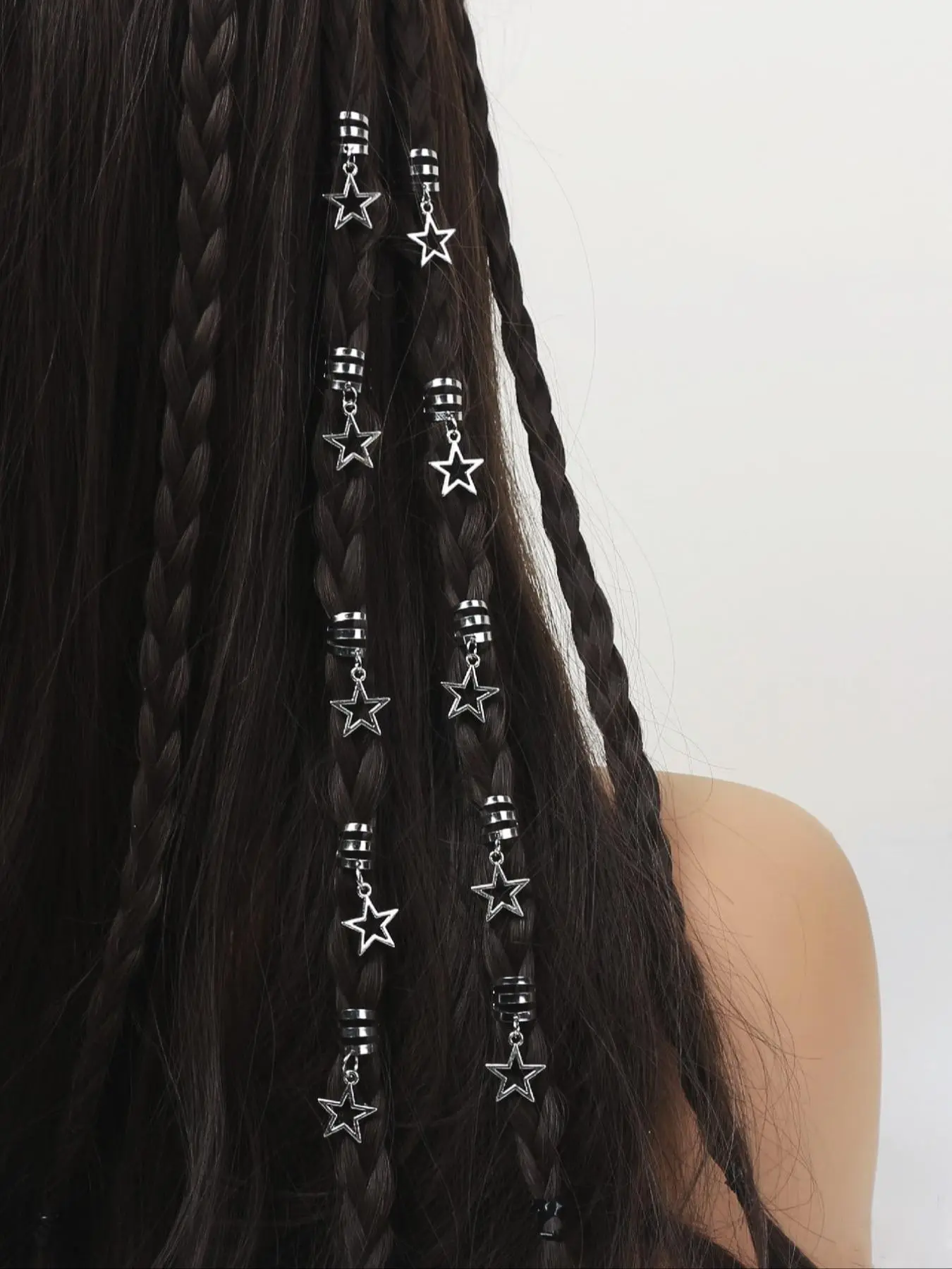 Star Design Hair Ring, Fashionable Braid Hair Accessories for Women & Girls, Trendy All-match & Exquisite Hair Accessories, Hair Decorations for Daily Hairstyle Decoration