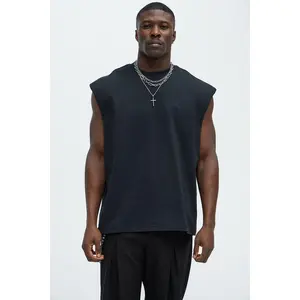 Relaxed Heavyweight Muscle Tee - Black