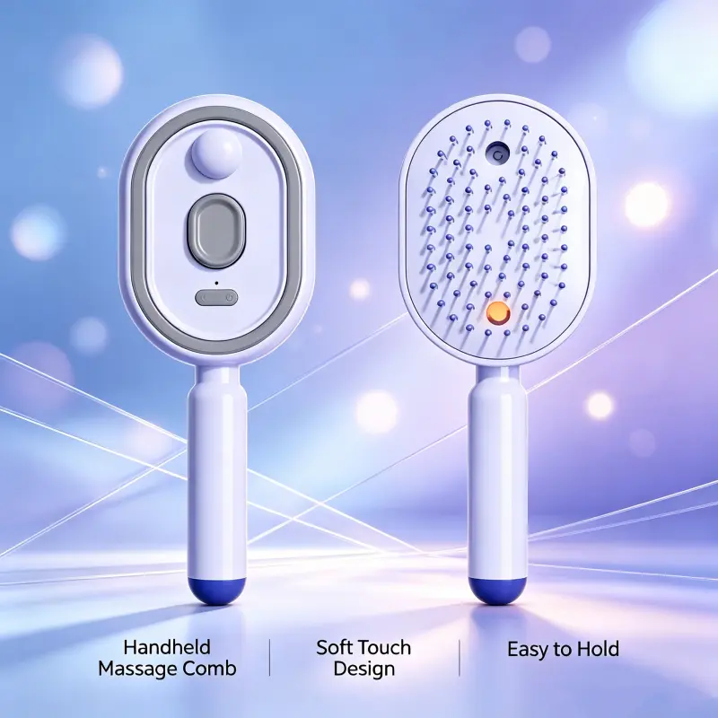 Spray Function Detangling Hair Comb, Air Cushion Tool for Scalp Nourishing Treatment