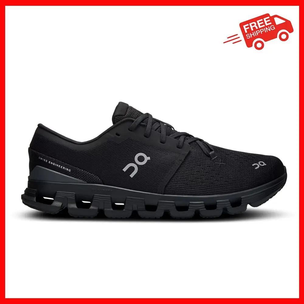 SALE! Men's On Cloud X 4 Black | Eclipse Shoes - New On Cloud X 4 Authetic Shoes 2025 - FREESHIP