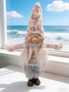 Forest elf plush doll pink brown green brown soft cute texture delicate skin-friendly round glasses big nose home decoration ornament desktop healing good things