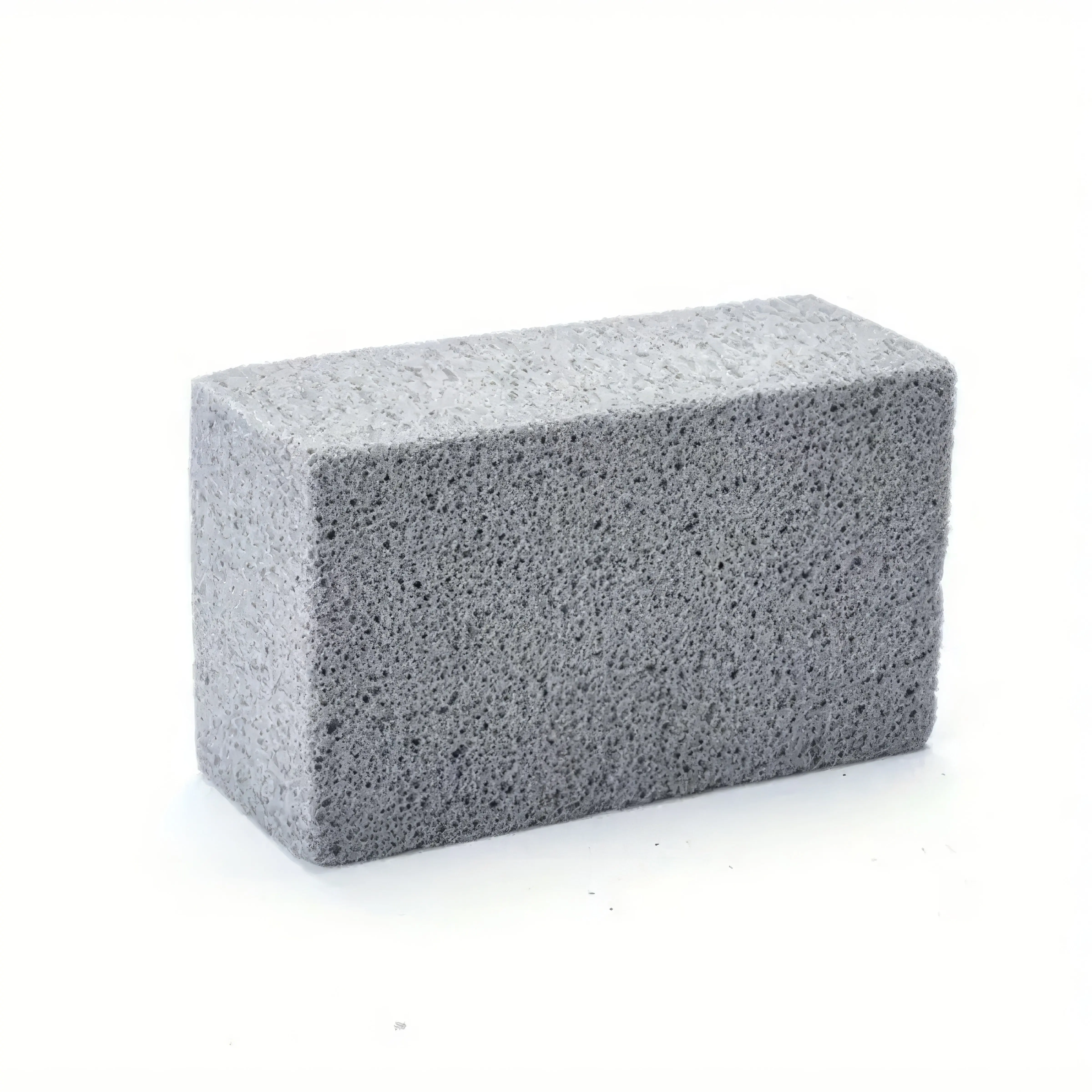 Single Gray Pumice Stone for Heavy-Duty Kitchen & Bathroom Cleaning​ – 10x7x4cm Dense Block, Multi-Surface Scrubber, Removes Stubborn Grime from Tiles & Cookware