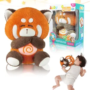 ALPHA GROUP auby Soothe n’ Cuddle Panda Baby Soothing Toy with White Noise Machine Lullabies & Rhythmic Breathing for Newborns Cozy Plush Comfort Gift
