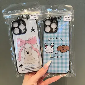 Jianyou Colorful Painting Case for iPhone 16, Apple 17 PRO Cartoon Silicone Soft Case 1promax11 for Women