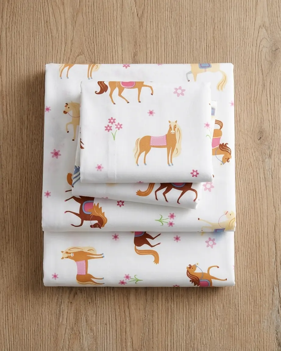 Happy Whinny Horse Sheet Set - Twin