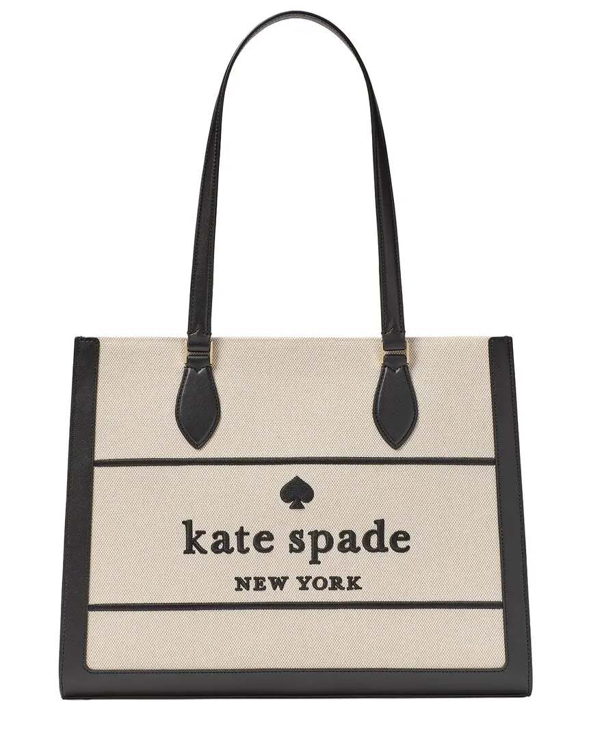 kate spade new york Ellie Large Canvas & Leather Tote