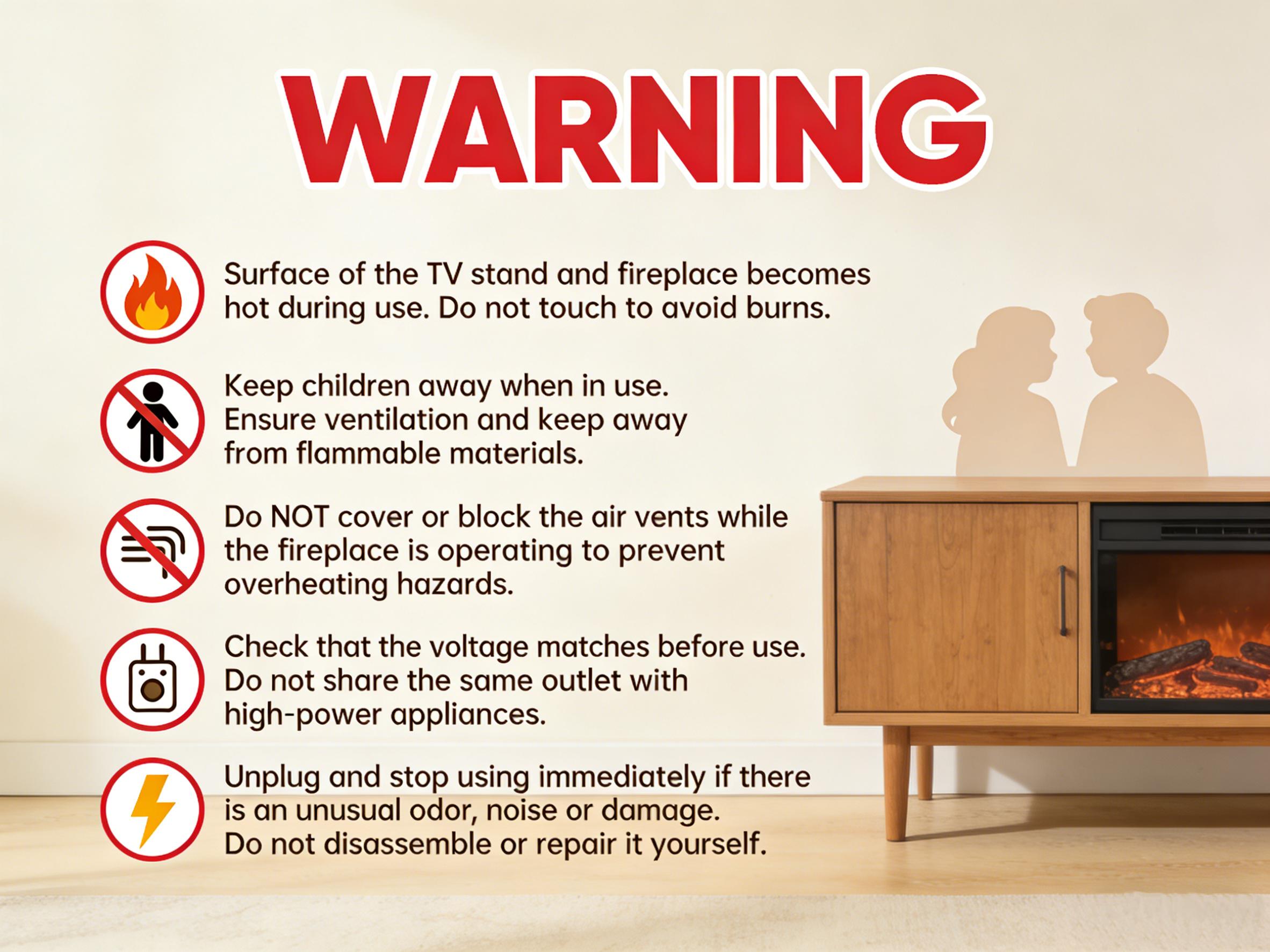 【Ships in 2 Packages】Aoxun Modern 70" Fireplace TV Stand for TVs Up to 80" - Media Console with Storage, Black Entertainment Center for Living Room mirror coffee table square fabric led-lit Rectangular Glass