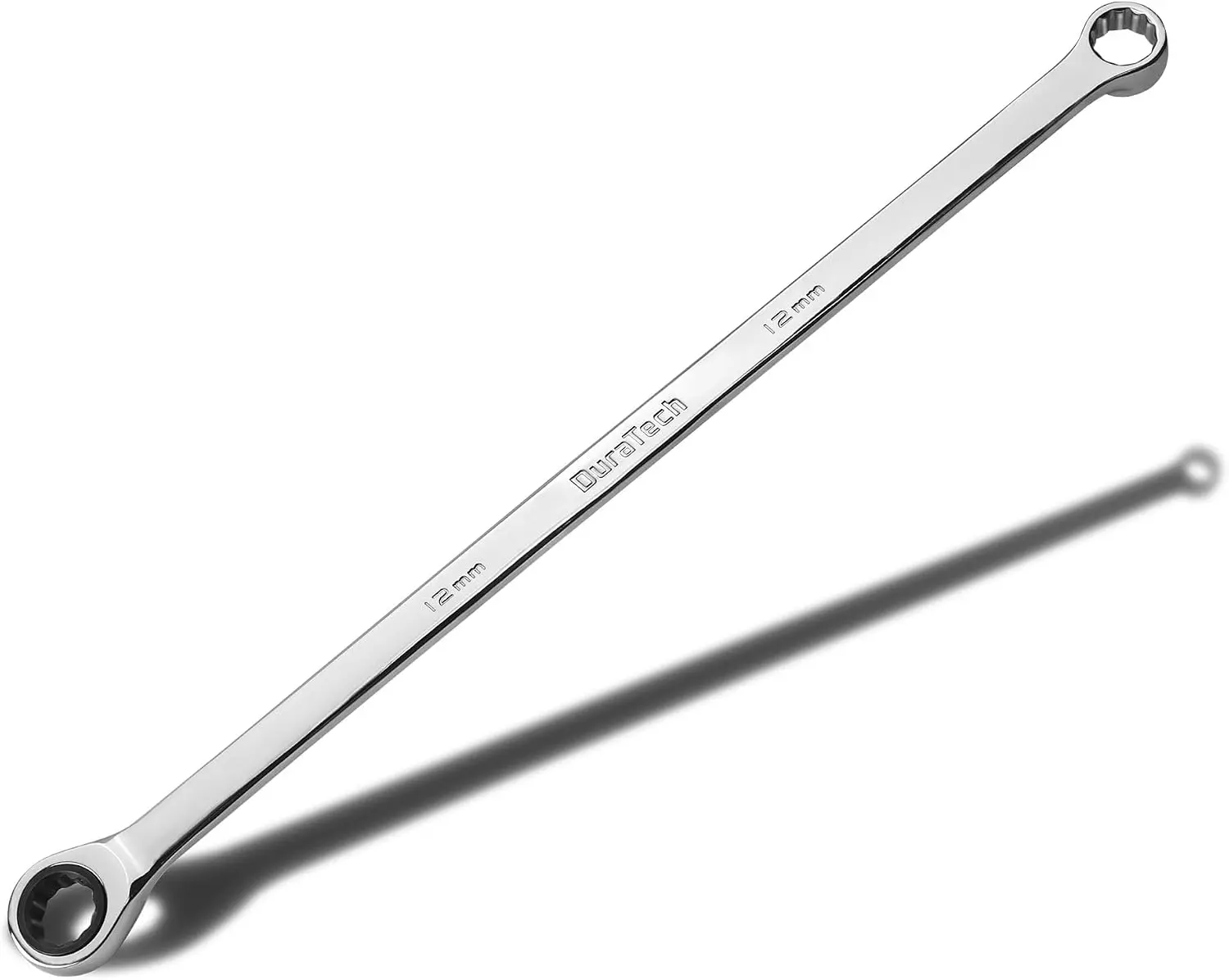DURATECH 12mm Extra-Long Ratcheting Wrench, Metric CR-V Steel Combination Tool