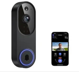 Guggre M52 Wireless Doorbell Camera, 1080HD Indoor/Outdoor Home Security Camera, 4 Infrared Lights Night Vision, 120° Wide View, Motion Detection Alerts, Smartphone Compatible, Online Support