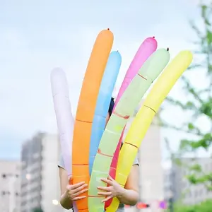 100Pcs Thick Rocket Balloons, Flying & Whistling Party Balloons, Long Shaped Self-Flying Balloons, Fun Squeaky Cartoon Toys for Kids Party & Outdoor Play