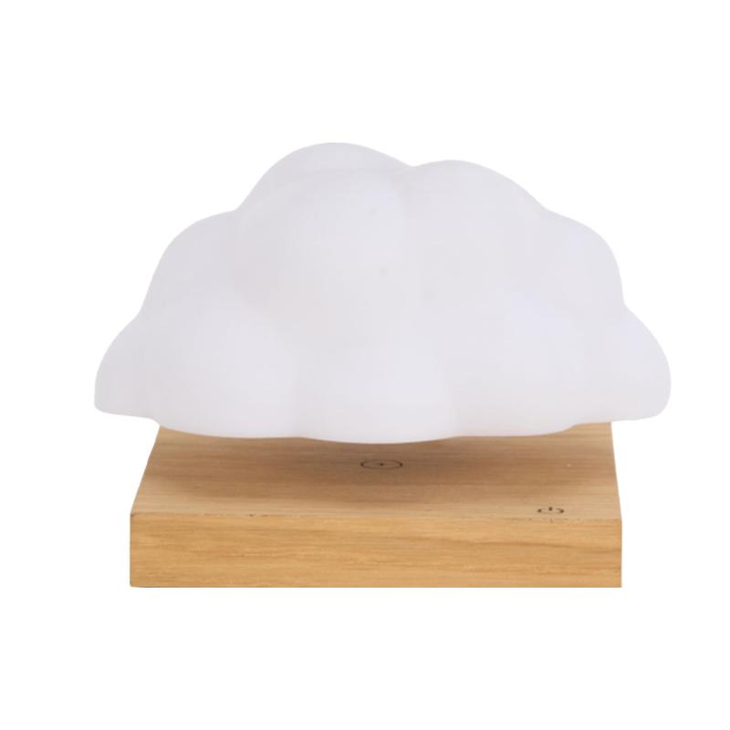 Magnetic Levitating Cloud Lamp Wireless Floating Night Light Auto Rotating LED Table Lamp with 3 Modes for Home Room Office Decor