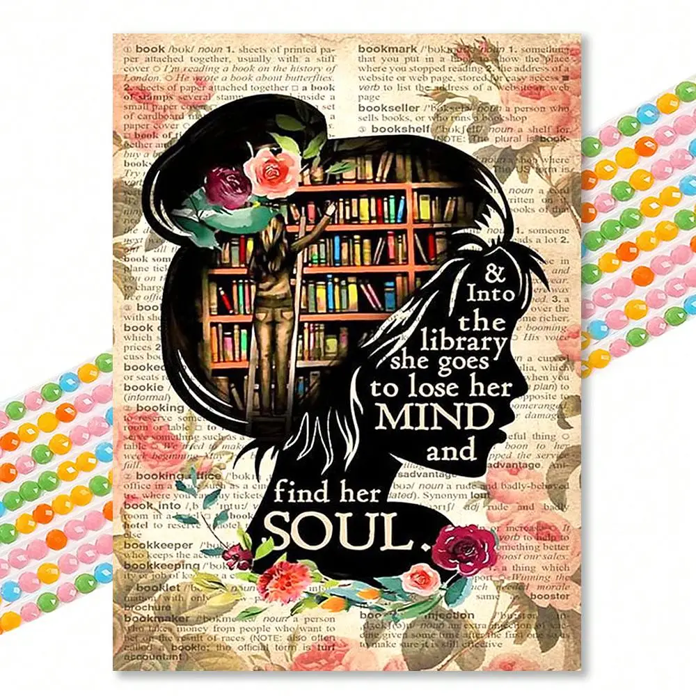 Teenager Pattern DIY Diamond Arts Colorful Painting Kit without Frame, 5D Diamond Arts Colorful Painting Kit for Home Bedroom Living Room Decoration,