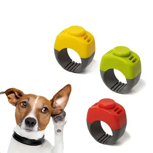 Convenient Dog Training Clicker Ring, Pet Training Equipment for Dogs and Cats, Low-Pressure Training Aid, Easy-To-Use Animal Trainer Tool