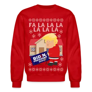 Fa La la Trump Peein on Biden Ugly Xmas Sweater