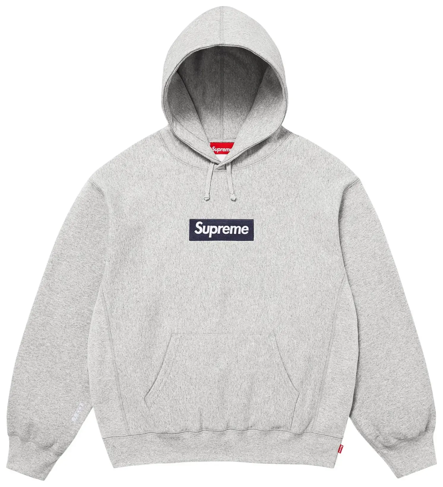 Supreme Box Logo Hooded Sweatshirt 'Heather Grey', Tops, Menswear