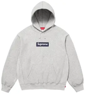 Supreme Box Logo Hooded Sweatshirt 'Heather Grey'