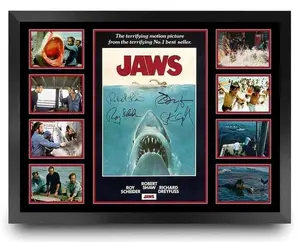 JAWS - 1975 - STEVEN SPIELBERG  LIMITED EDITION No No Framed MEMORABILIA