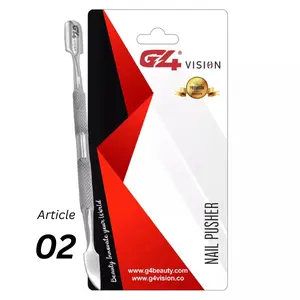 Stainless Steel Cuticle Nail Pusher Spoon Art Manicure Remover Tool Set Salon