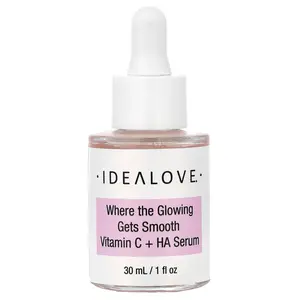 Idealove Where the Glowing Gets Smooth, Vitamin C + HA Serum, 1 fl oz (30 ml)