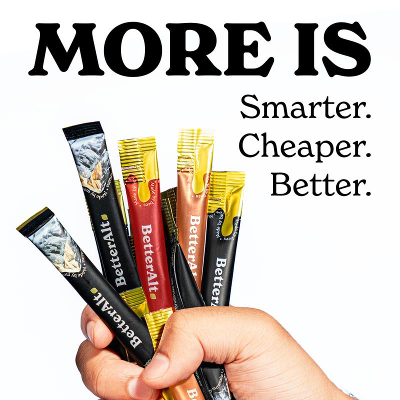 B3G3 Packs of BetterAlt GOLD+ Shilajit Honey Sticks | Caramel, Cinnamon and Classic Flavors | Helps Boost Energy | Lab-Tested for Purity