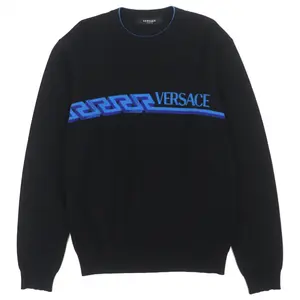 Pre-owned VERSACE Wool Small Leather Goods Sweater