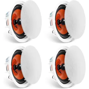 VEVOR 4 PCs 8 Inch in Ceiling Speakers, 400W Flush Mount Ceiling in - Wall Speakers System with 8 Woofer, 1 Tweeter, for Home Kitchen Living Room Bedroom or Covered Outdoor PorchesVEVOR Super Brand Day